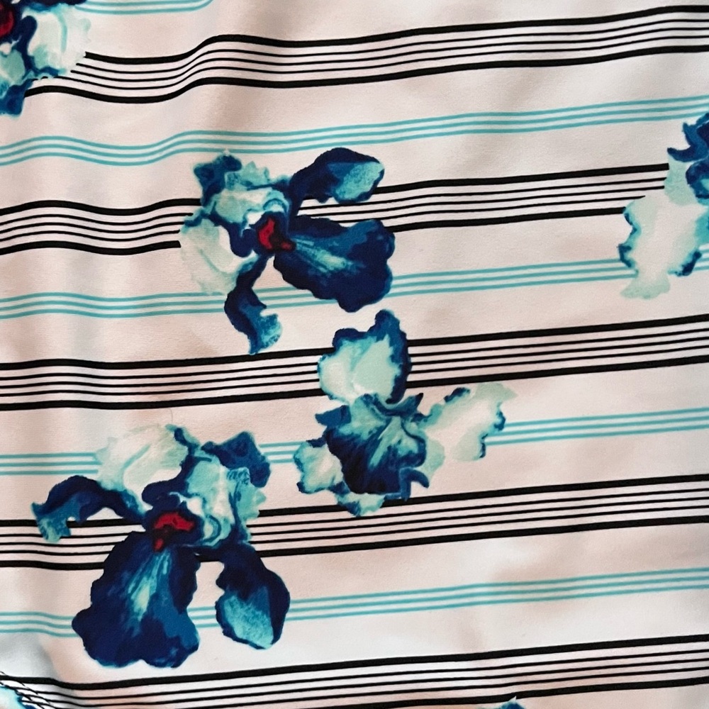 Sea Swimwear Bikini Bottom Floral Striped Swimming Summer Plus Size 4X - Picture 11 of 13